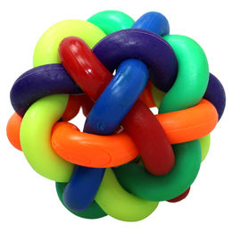 Pettimania Knotenball Kauspielzeug aus TPR in Bunt mit 7 cm Durchmesser - 100 g – Bild 1 von 1