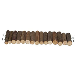 Pettimania Nagerspielzeug Leiter und Hängebrücke aus Holz in Natur Braun – Bild 1 von 3