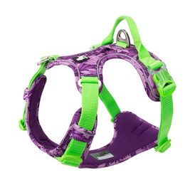 Pettimania Sportgeschirr Country Camouflage aus Nylon in Lila Grün Größe L – Bild 1 von 4