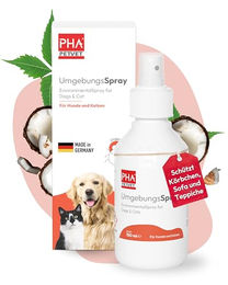 PetVet GmbH PHA UmgebungsSpray Pflanzliches Ungeziefer Spray gegen Flöhe Milben Läuse und Zecken für Hunde und Katzen 150 ml - 150 ml – Bild 1 von 3