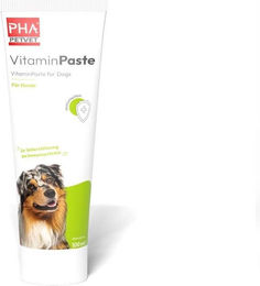 Produktbild von PetVet PHA Vitaminpaste für Hunde zur Immunstärkung ohne Zusatz von Zucker, Farbstoffen oder Aromastoffen für alle Altersstufen