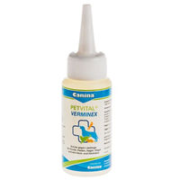 Produktbild von PETVITAL Verminex Spot-On zur Anwendung bei Hund, Katze, Nager und Vogel 50 ml