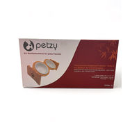 Produktbild von Petzy Erhöhter Futternapf aus Keramik für Hunde und Katzen Braun 350ml