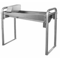 Produktbild von PfalzTec Beheizbare Edelstahl-Trogtränke mit Wandkonsole 190cm 95 Liter
