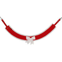 Produktbild von Pferde Halsband QHP Noël Rot Stoff Pony