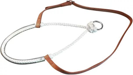 Produktbild von Pferde-Nasenriemen mit Ring aus Leder von Pool's in Braun