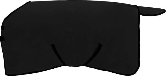 Pferdedecke aus Polyester-Fleece in Schwarz 95 cm – Bild 1 von 1
