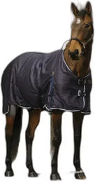 Pferdedecke Equithème Vague in Blau aus Polyester – Bild 1 von 2
