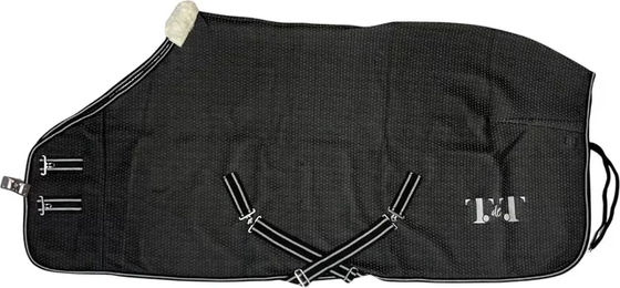 Produktbild von Pferdedecke T de T aus Micro-Jersey in Schwarz