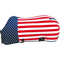 Produktbild von Pferdedecke Umbria Equitazione Usa Stars aus Polyester in Rot Bunt - 300 g