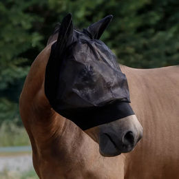 Produktbild von Pferdedehnde mit Fliegenschutz von Umbria Equitazione aus Lycra in Schwarz Größe S
