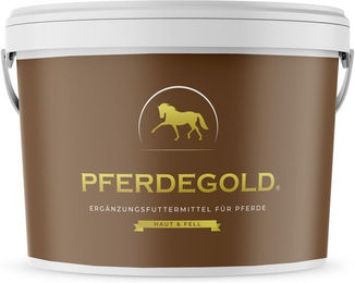 Pferdegold Haut & Fell Nahrungsergänzung für Pferde mit Vitaminen zur Unterstützung von Haut, Fell und Hufen 1000g – Bild 1 von 4
