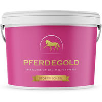 Produktbild von Pferdegold Stoffwechsel Nahrungsergänzung für Pferde zur Unterstützung von Verdauung und Leber 1000g