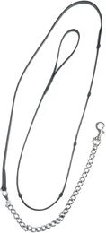 Pferdehalfter mit Kette aus Leder von PS of Sweden in Schwarz – Bild 1 von 1