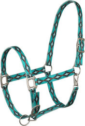 Produktbild von Pferdehalfter Pool's Navajo aus Nylon in Blau und Türkis
