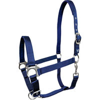 Produktbild von Pferdehalfter York Dora aus Nylon in Blau für Ponys