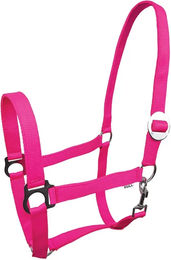 Pferdehalfter York Lita aus Nylon in Rosa und Gold Größe M – Bild 1 von 1