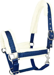 Pferdehalfter York Pola aus Fleece in Blau Full – Bild 1 von 1