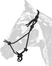 Pferdehalfter Zaldi aus Nylon in Schwarz – Bild 1 von 1