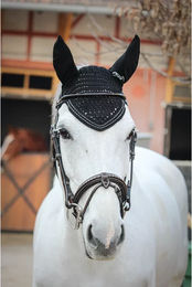 Pferdekappe Penelope New Strass aus Viskose in Schwarz oder Blau – Bild 1 von 1