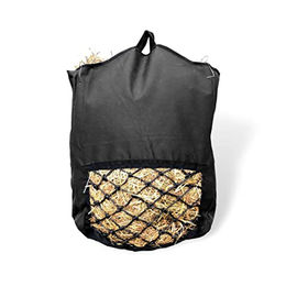 Pferdelinis Heusack Heutasche zur Beschäftigung Schwarz mit 5 kg Füllgewicht und 5x5 cm Maschenweite - 5 kg – Bild 1 von 7