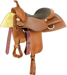 Produktbild von Pferdesattel Pool's Reining Butterfly 777 aus Leder in Braun