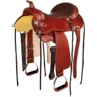 Produktbild von Pferdesattel Pool's Round Skirt 8020 aus Leder in Braun
