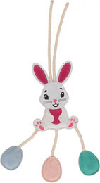 Produktbild von Pferdespielzeug QHP Pâques aus Naturmaterial in Bunt und Weiß