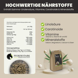 PFERDESTARK Bio Hanf Pellets Pferdefutter Mineralfutter 5kg – Bild 1 von 2