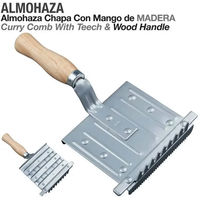 Produktbild von Pferdestriegel Zaldi TH-5026-1 aus Holz in Beige und Silber