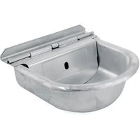 Produktbild von Pferdetränke mit konstantem Wasserspiegel aus Edelstahl von Umbria Equitazione in Silber
