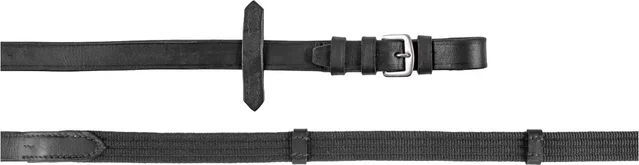 Produktbild von Pferdeziegel Derby Web aus Leder in Schwarz für Ponys