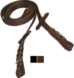 Produktbild von Pferdezügel aus Glattleder von Tattini in Schwarz oder Braun