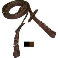 Produktbild von Pferdezügel aus Glattleder von Tattini in Schwarz oder Braun