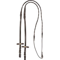 Produktbild von Pferdezügel aus Leder Equestro Magna Braun für Pony