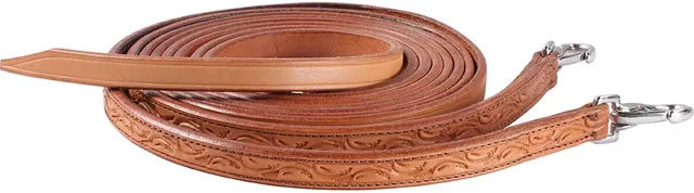 Produktbild von Pferdezügel aus Spaltleder von Edix Saddles in Beige oder Braun