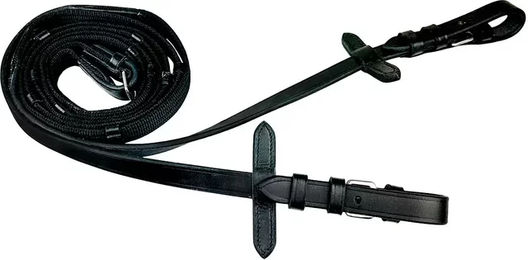 Produktbild von Pferdezügel York Afra aus Leder in Schwarz
