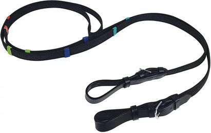 Produktbild von Pferdezügel York aus Leder in Schwarz mit Enden