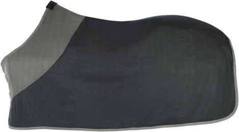 Produktbild von Pfiff Fleece-Pferdedecke aus Polyester in Schwarz 155 cm