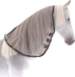 Pfiff Halsteil für Fliegendecke Keep Calm Grau für Ponys aus Polyester – Bild 1 von 7