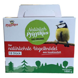 Pfiffikus Meisenknödel mit Insektenfett für Wildvögel 18er Box – Bild 1 von 4
