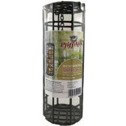 Pfiffikus Meisenknödel Spenderbox Futtersäule aus Metall Schwarz zum Aufhängen für Wildvögel – Bild 1 von 8