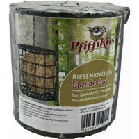 Produktbild von Pfiffikus Riesenmeisenknödel Spenderbox XL Futtersäule aus Metall in Schwarz