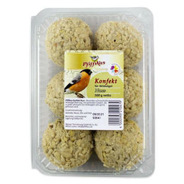 Produktbild von Pfiffikus Vogel-Konfekt mit Nuss für Wildvögel im 6er Blister