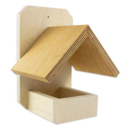 Pfiffikus Vogelhaus Balkonia aus Multiplex Holz Natur geschraubt – Bild 1 von 2