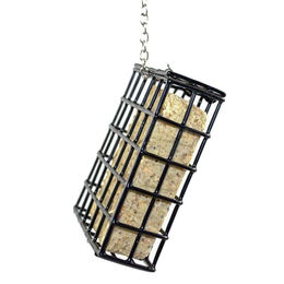 Pfiffikus Vogelhaus Spenderbox aus Metall in Schwarz – Bild 1 von 4