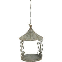 Produktbild von Pflanzen-Kölle Vogelhaus aus Metall grau-braun Ø 23 x H 25 cm
