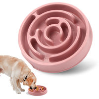 Produktbild von Pfoten-Boutique Anti-Schling-Napf für Hunde Slow Feeder Klein Rosa Kunststoff