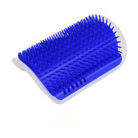 Produktbild von Pfoten-Boutique Fellpflege Bürste für Katzen aus Silikon Blau