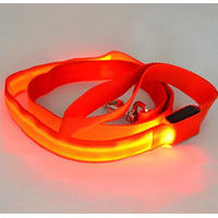 Produktbild von Pfoten-Boutique LED Hundeleine wiederaufladbar 120 cm orange